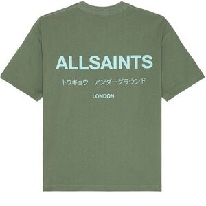 All Saints Green Short Sleeve Tee
